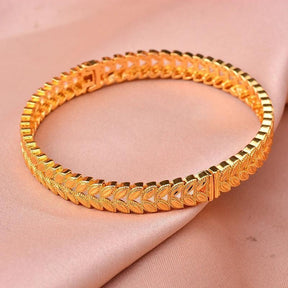 Bracelete Dourado  Louros da Vitória Banhado em Ouro - Ravelle Luxe