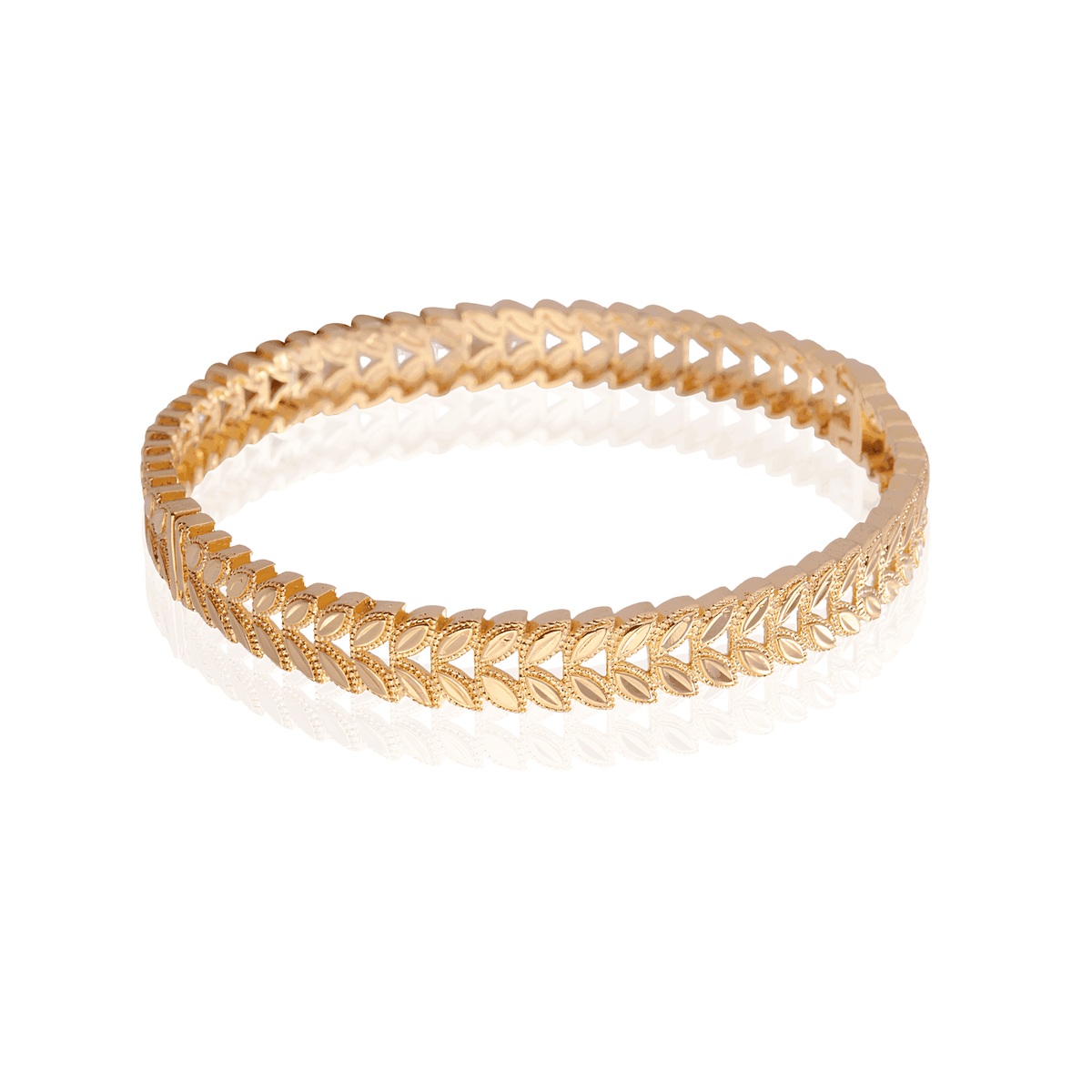 Bracelete Dourado  Louros da Vitória Banhado em Ouro - Ravelle Luxe