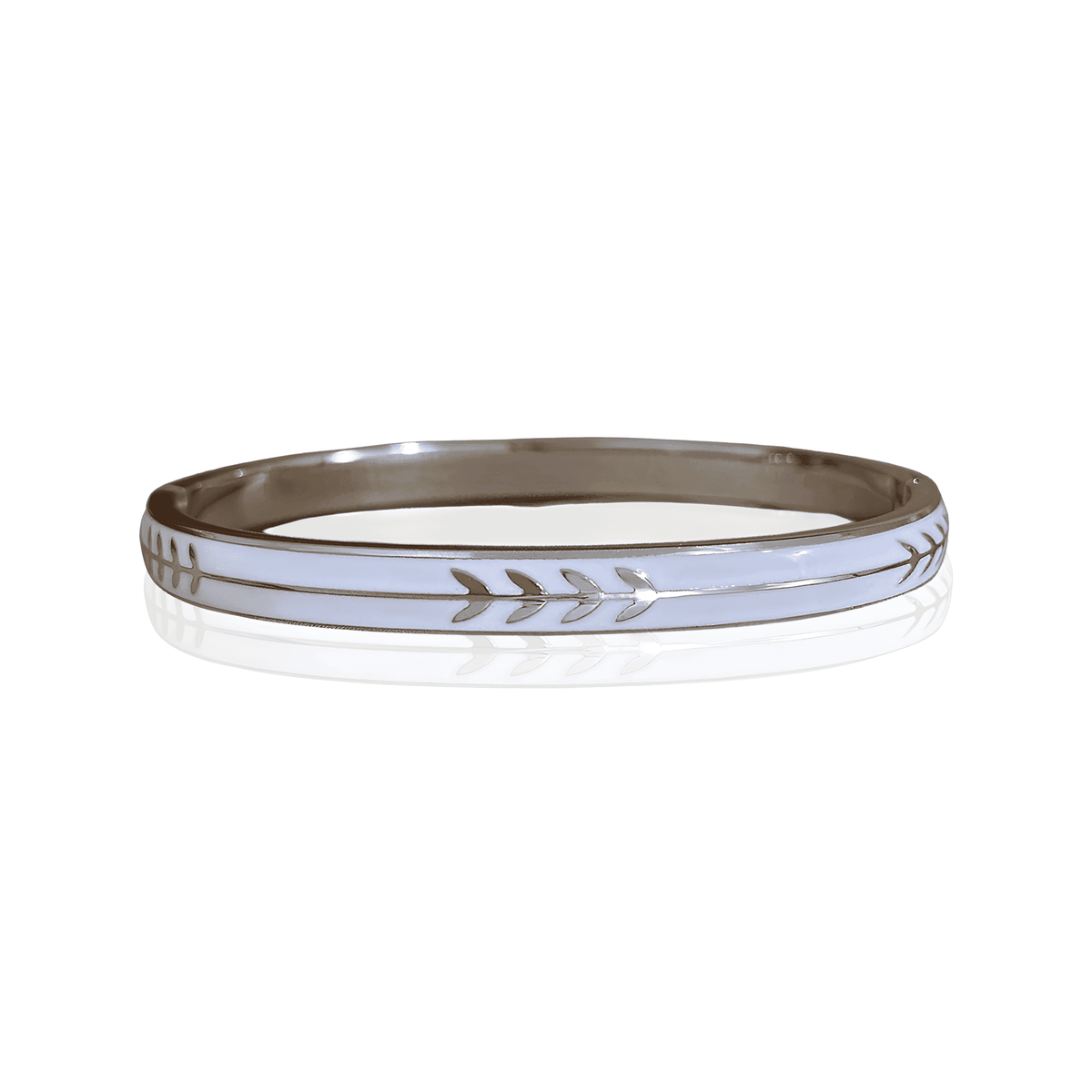 Bracelete Folhas e Trigo Banhado em Prata - Ravelle Luxe