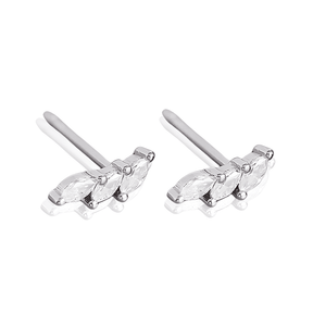 Brinco Pave zircônia Cristal em Prata Esterlina 925 - Ravelle Luxe