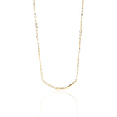Colar Dourado Elegante Smile Clavicular em Aço Inoxidável - Ravelle Luxe