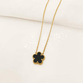 Colar Dourado Trevo de 5 Folhas Banhado em Ouro 14K - Ravelle Luxe