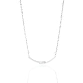 Colar Prata Elegante Smile Clavicular em Aço Inoxidável - Ravelle Luxe