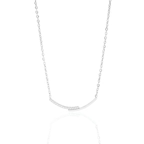 Colar Prata Elegante Smile Clavicular em Aço Inoxidável - Ravelle Luxe