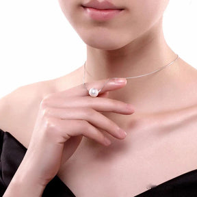 Colar de Pérola Real em Prata Esterlina 925 - Ravelle Luxe
