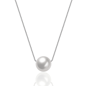 Colar de Pérola Real em Prata Esterlina 925 - Ravelle Luxe