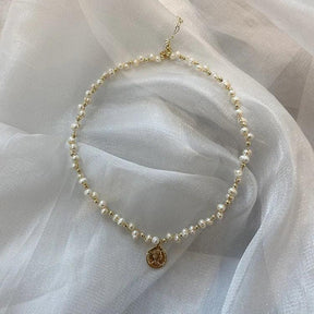 Conjunto de Colar e Pulseira com Pérolas Barrocas Naturais Banhado a Ouro 14K - Ravelle Luxe